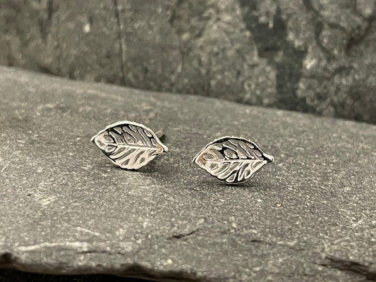 Leaf Earrings in 925 Sterling Silver