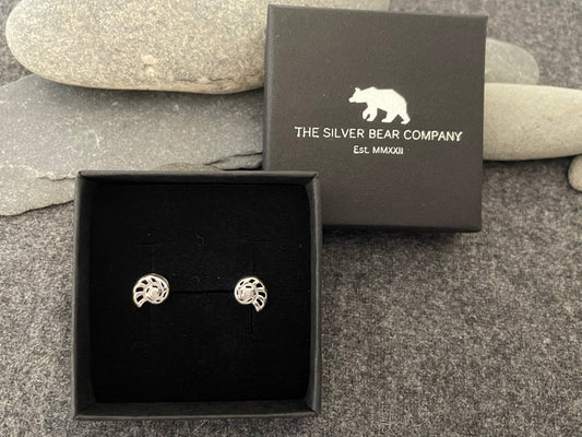 Shell Earrings in 925 Sterling Silver with Cubic Zirconia