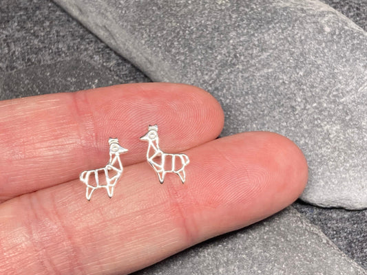 Llama Earrings in 925 Sterling Silver
