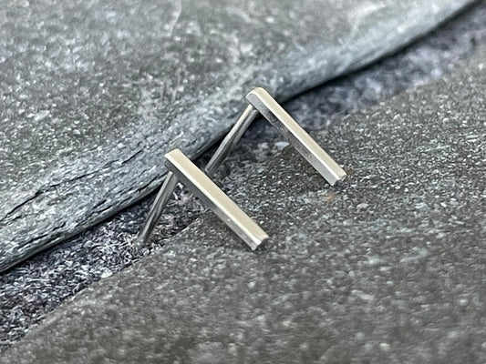 Bar Earrings in 925 Sterling Silver