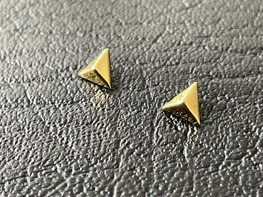 Triangle Earrings in Gold Plated 925 Sterling Silver