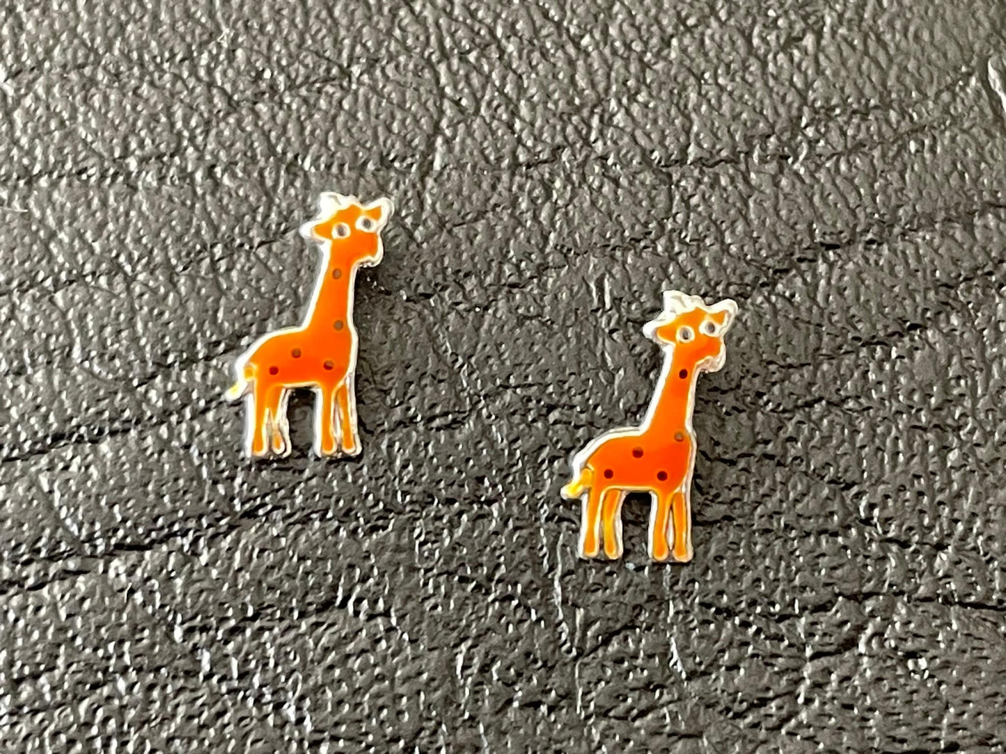 Giraffe Earrings in 925 Sterling Silver