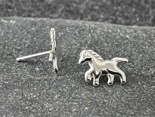 Horse Earrings in 925 Sterling Silver