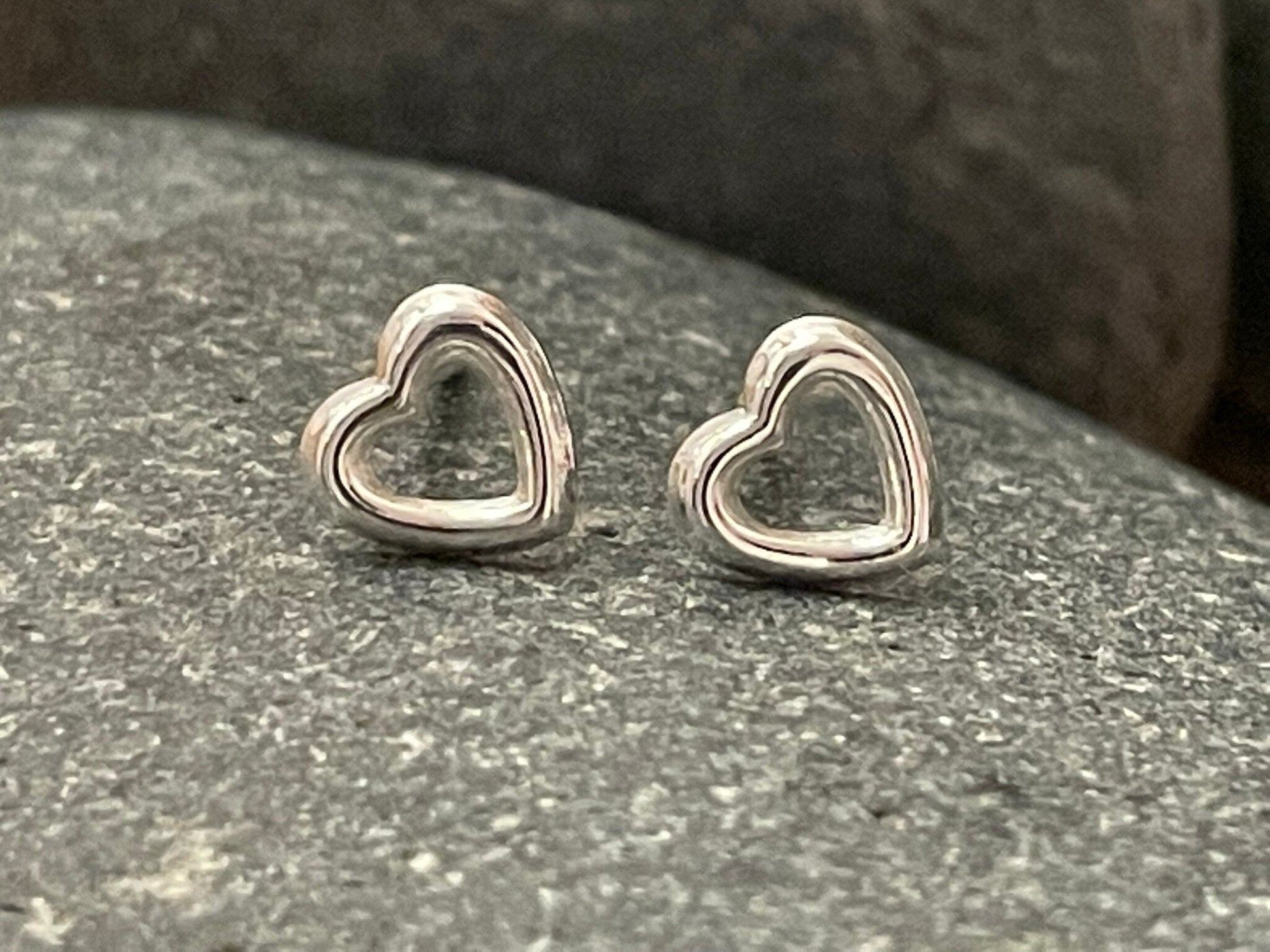 Heart Earrings in 925 Sterling Silver