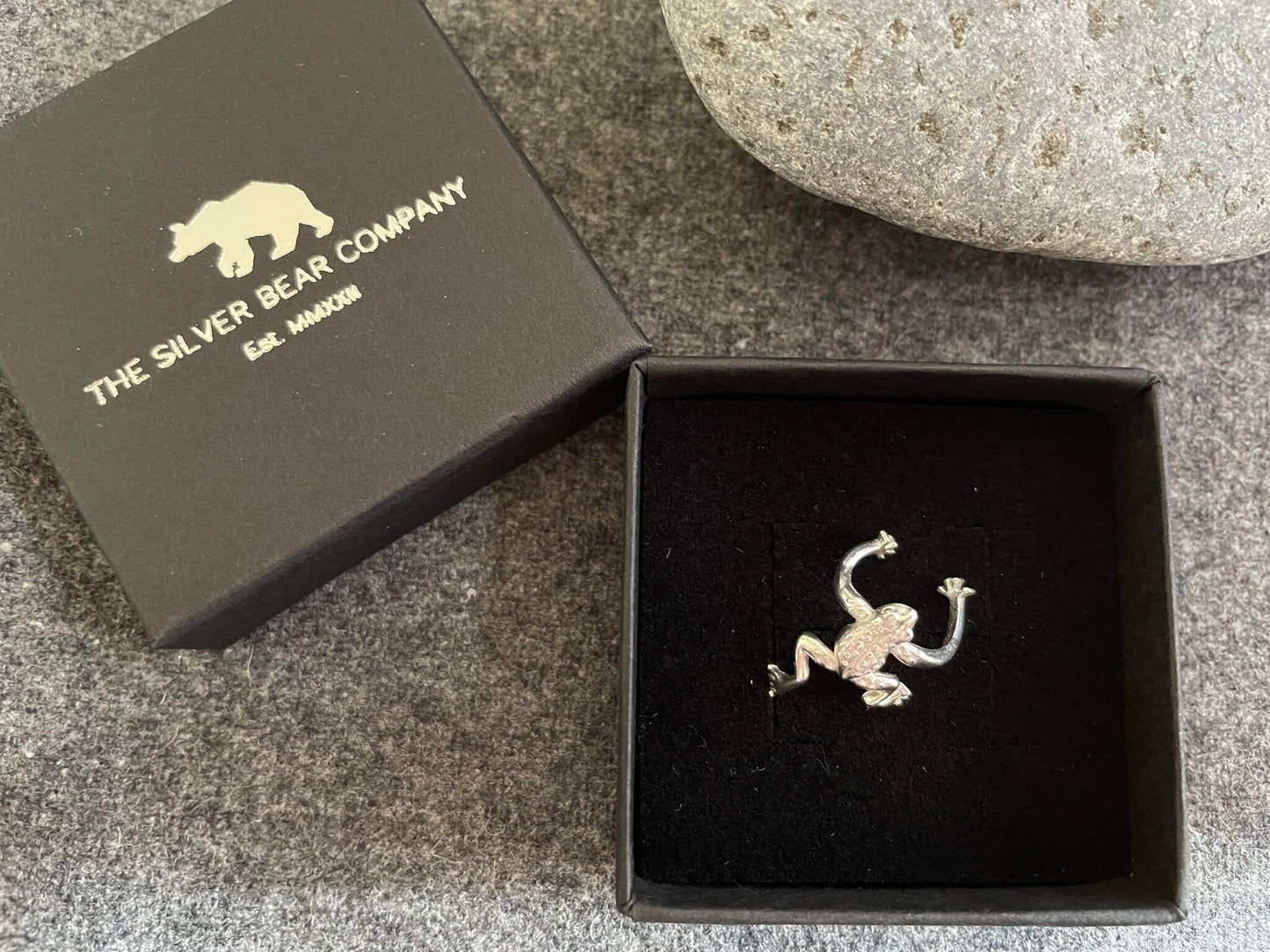Frog - 925 Sterling Silver Ear Cuffs - Boxed