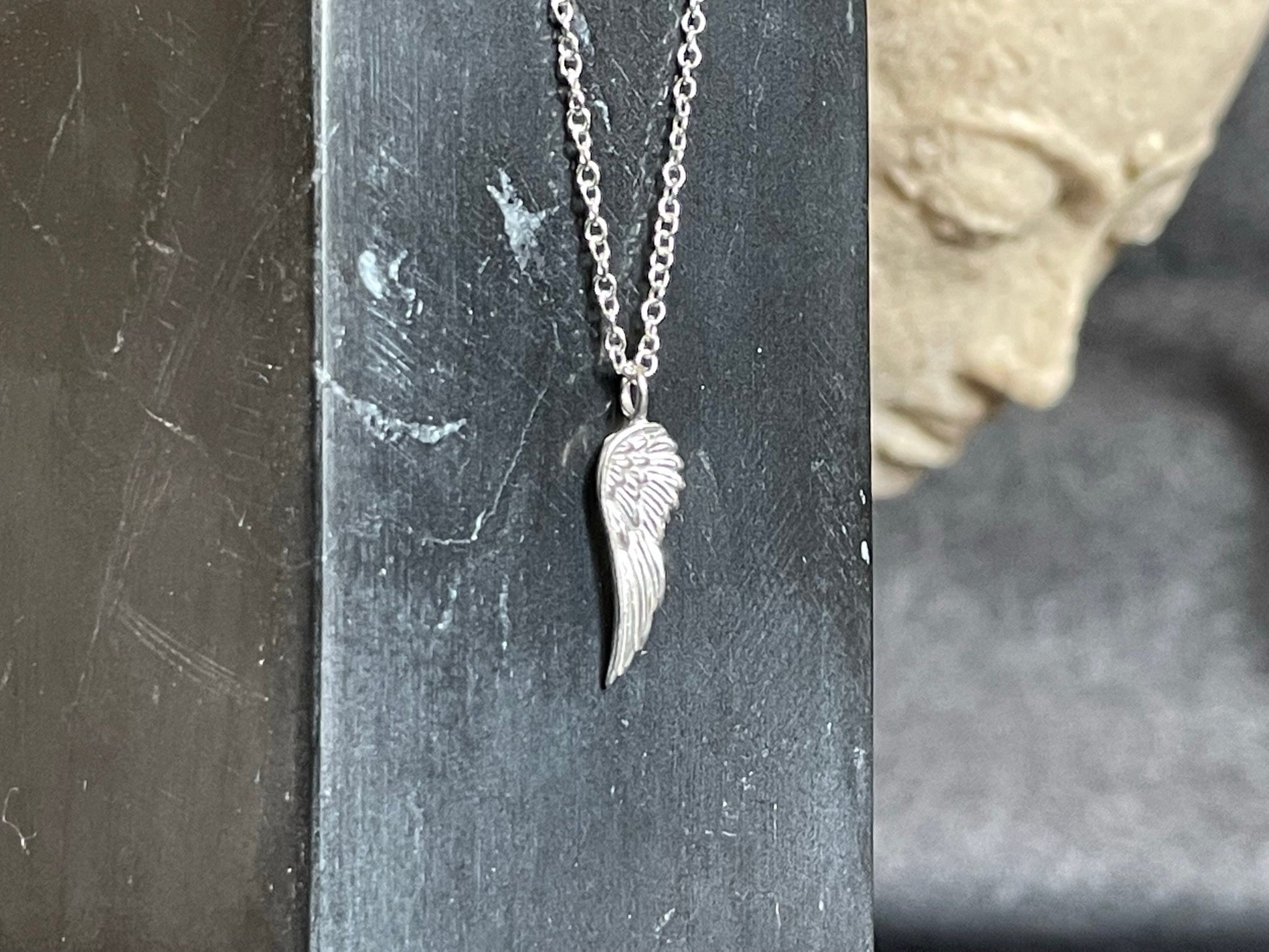 Angel Wing - 925 Sterling Silver Plain Necklace Boxed