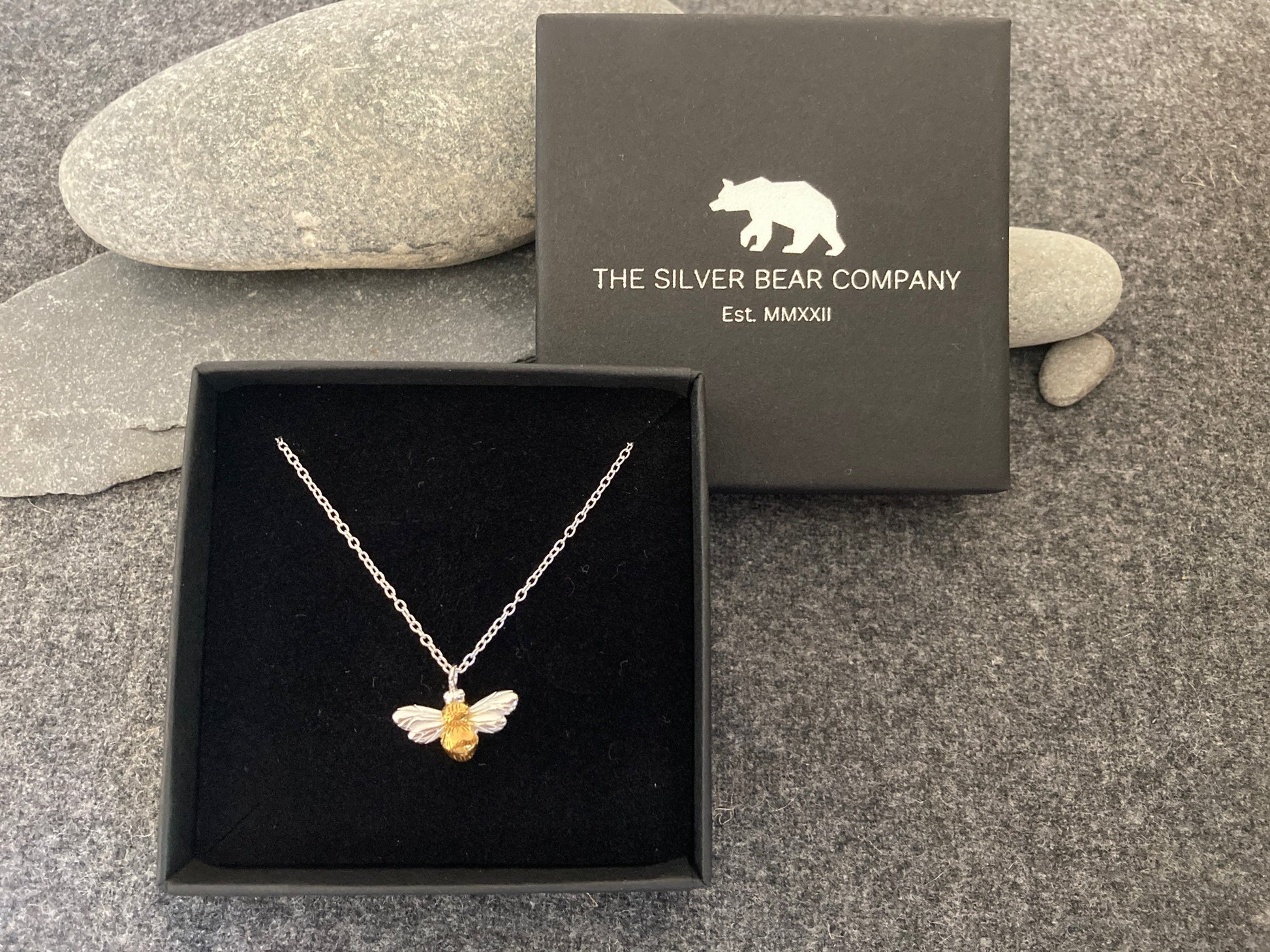 Bee - 925 Sterling Silver Pendant and Necklaces (Gold & Silver) Boxed