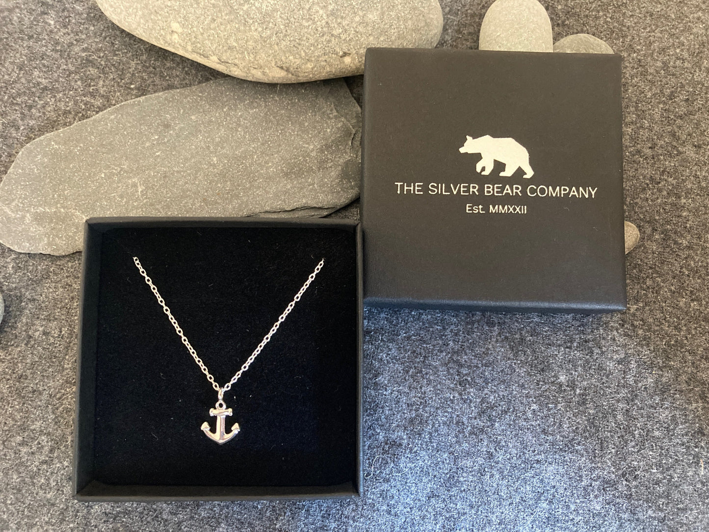 Anchor - 925 Sterling Silver Pendant and Necklace - Boxed