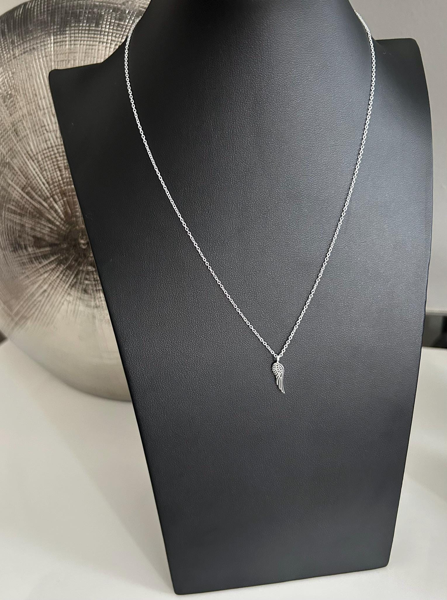 Angel Wing - 925 Sterling Silver Plain Necklace Boxed