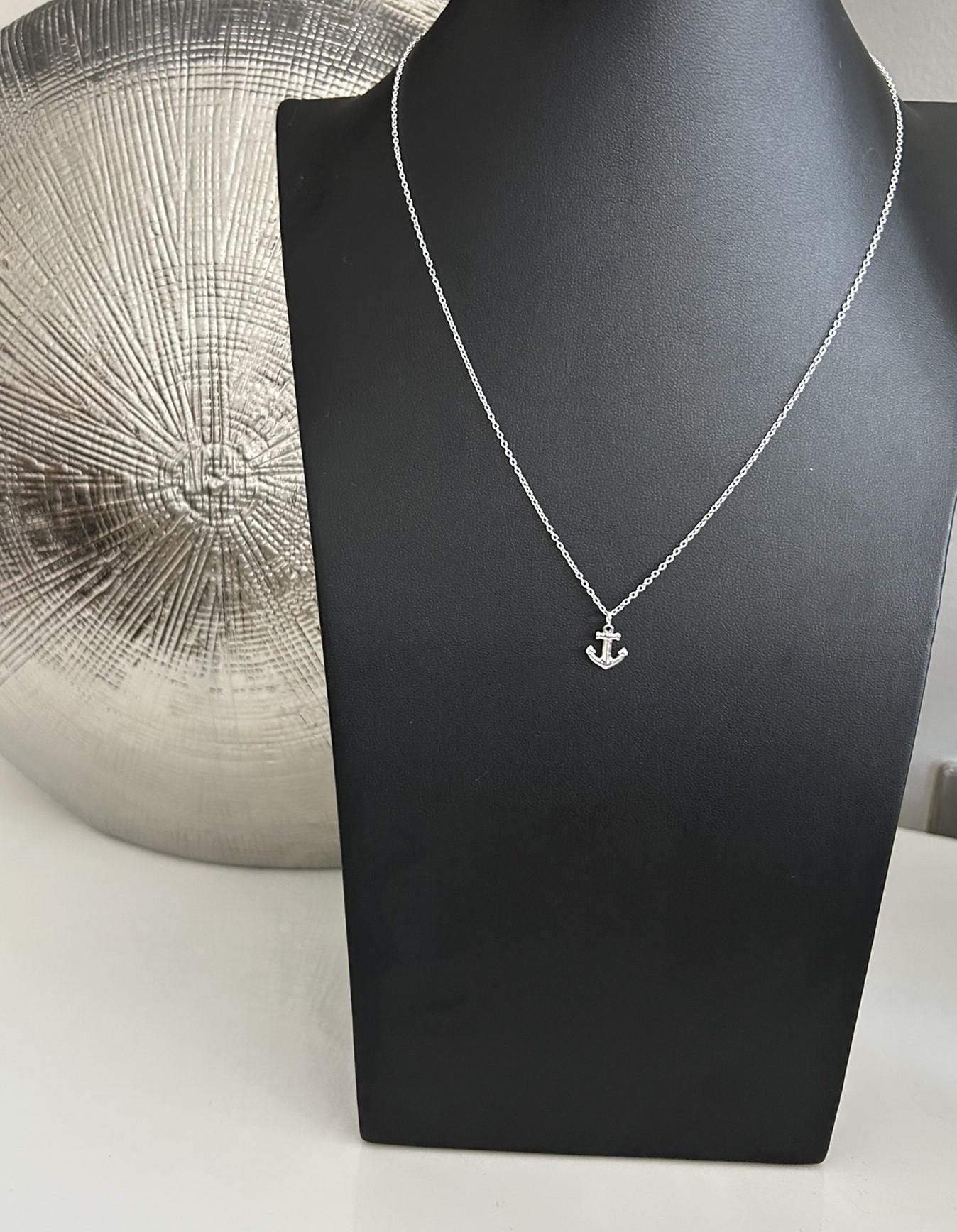 Anchor - 925 Sterling Silver Pendant and Necklace - Boxed