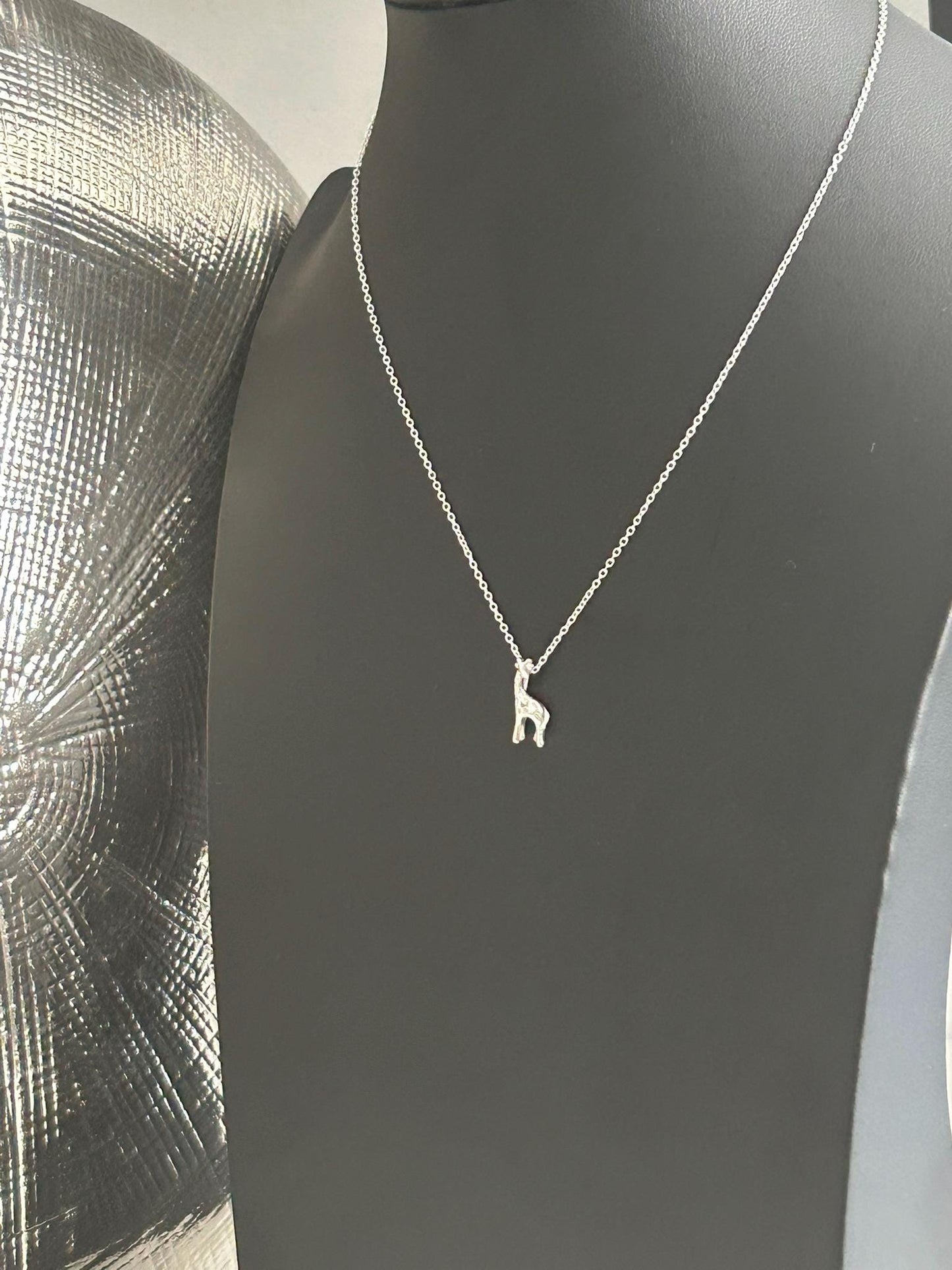 Giraffe Pendant Necklace in 925 Sterling Silver