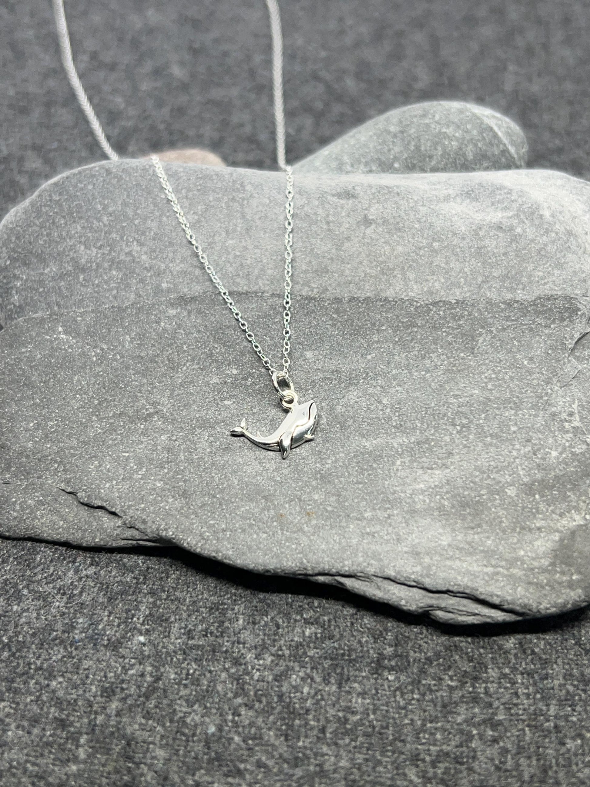 Whale - 925 Sterling Silver Pendant and Necklace - Boxed