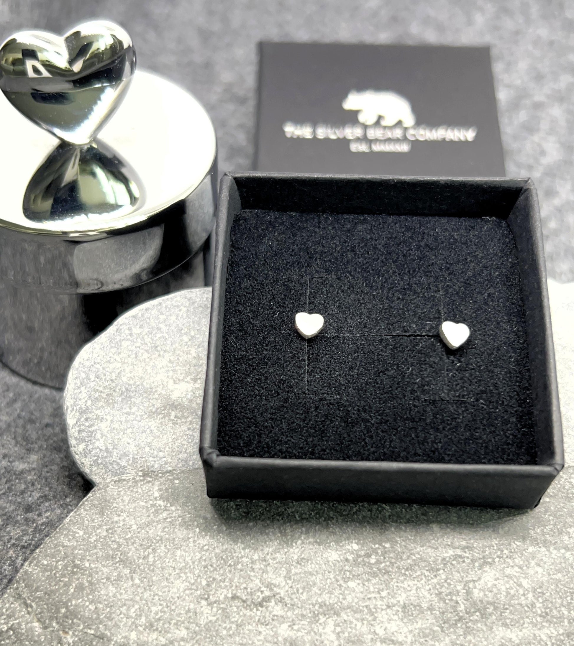 Heart Mini Earrings in 925 Sterling Silver