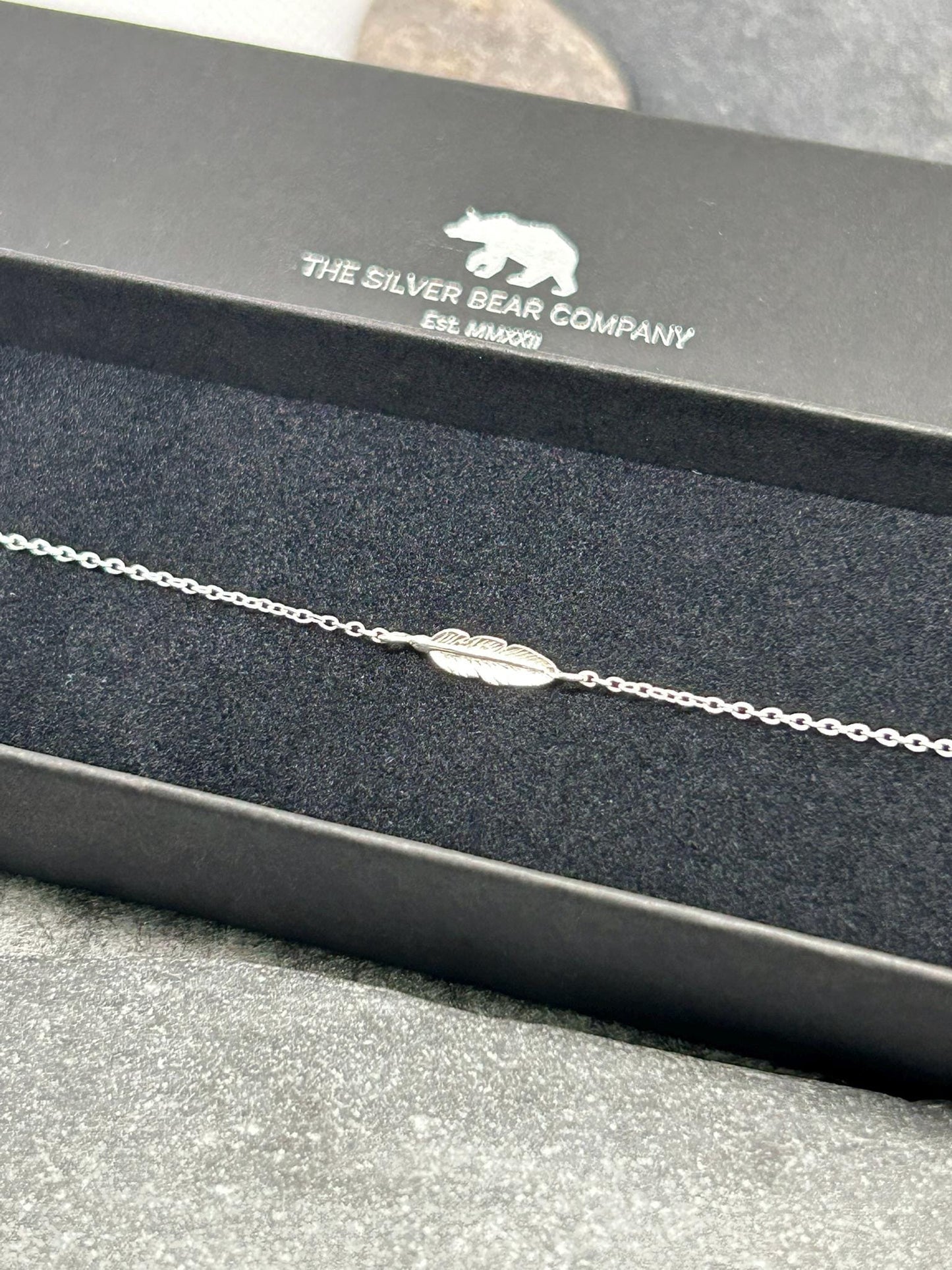 Feather Bracelet in 925 Sterling Silver