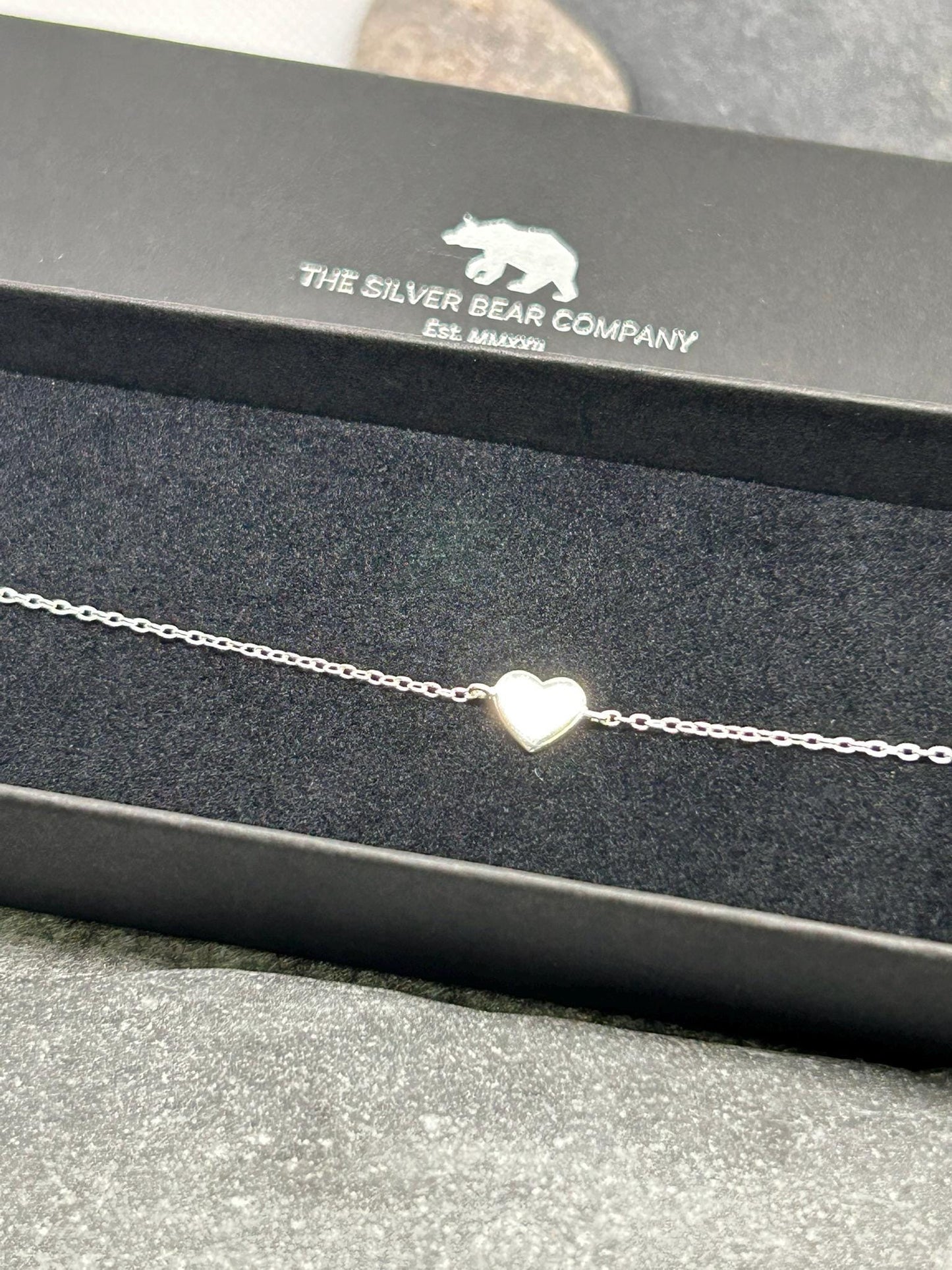 Heart Bracelet – 925 Sterling Silver