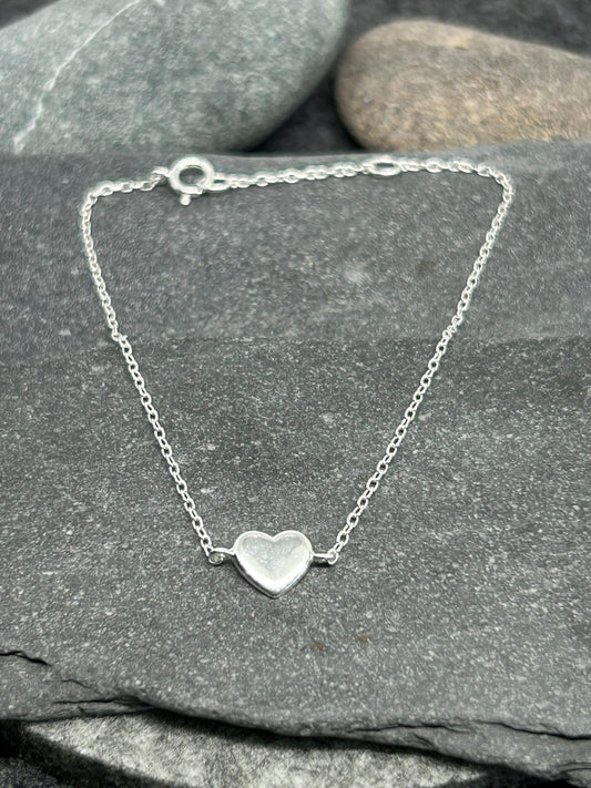 Heart Bracelet – 925 Sterling Silver