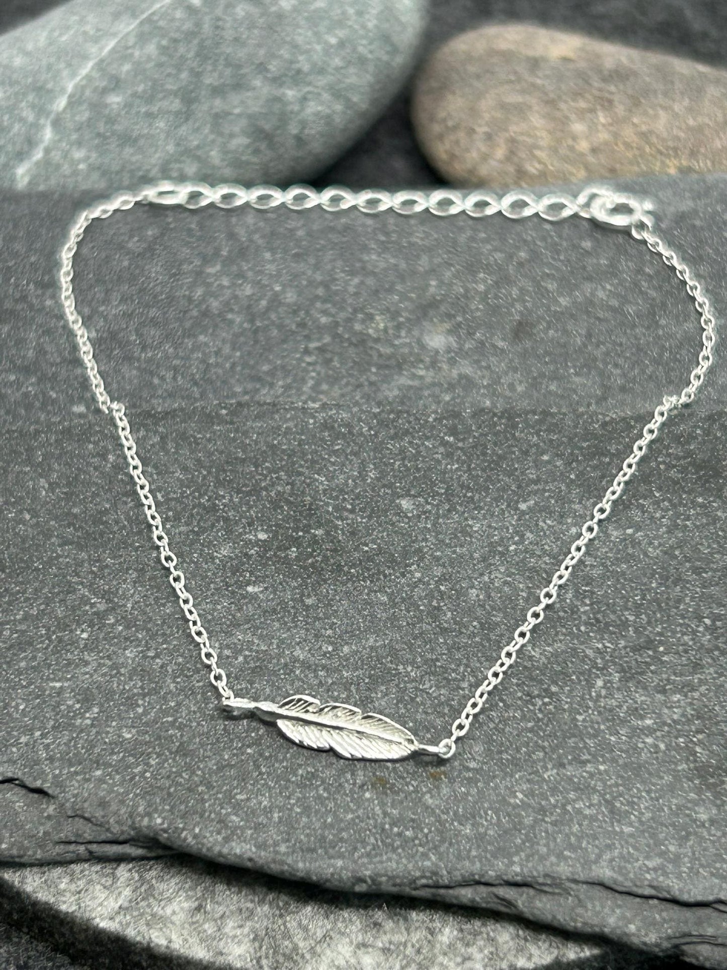 Feather Bracelet in 925 Sterling Silver