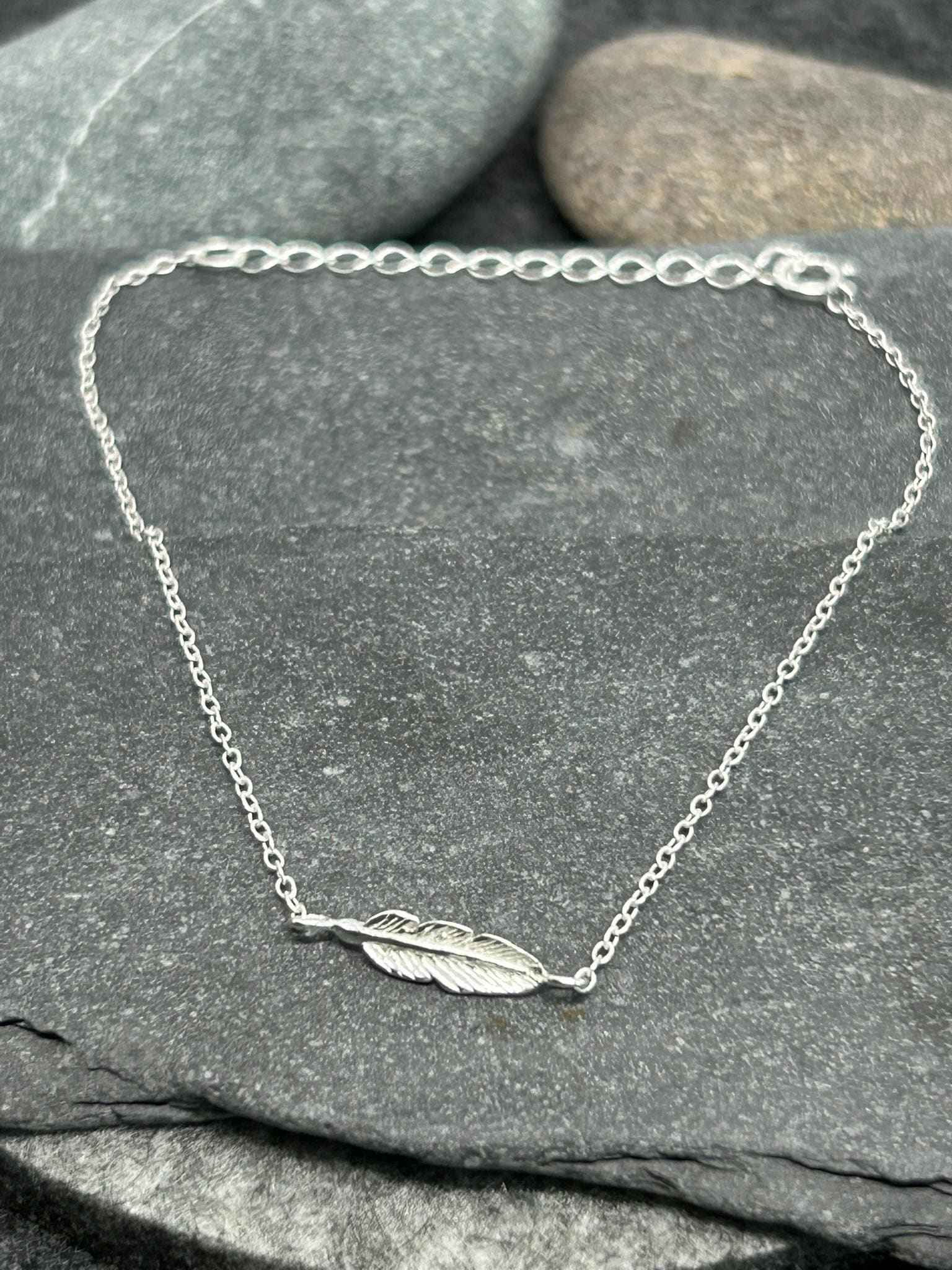 Feather Bracelet in 925 Sterling Silver