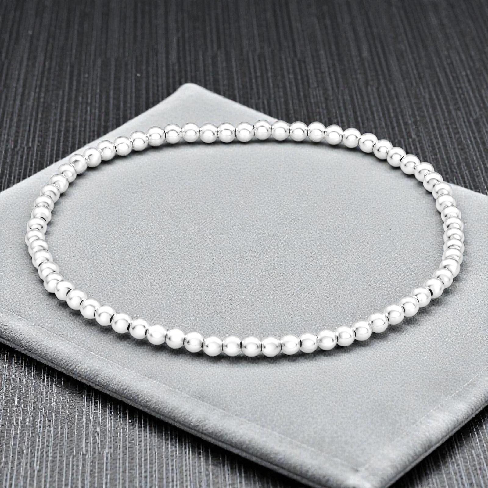 Silver Ball Bracelet – 925 Sterling Silver